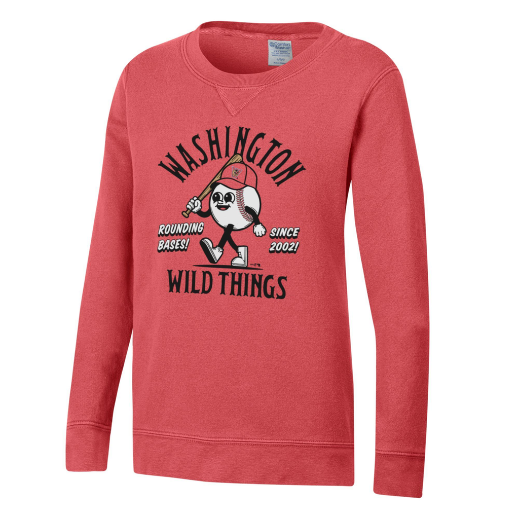 Wa Merch LDL04A - CW Youth Fleece Crew – Washington Wild Things Merchandise