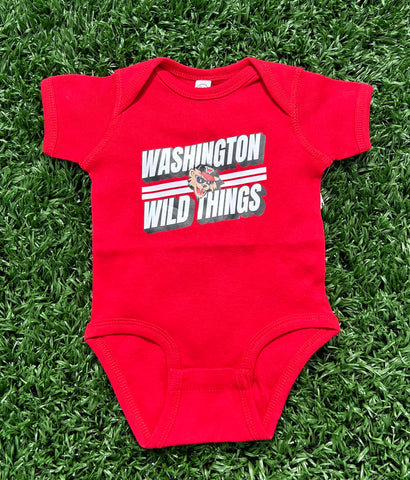 Red Bold Baby Onesie