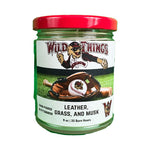 Leather, Grass, and Musk Candle