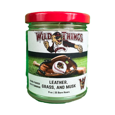 Leather, Grass, and Musk Candle