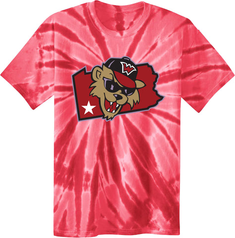 Youth Red Tye-Dye T-Shirt