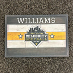 Autographed Celebrity Softball Plaque